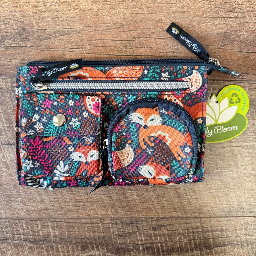Lily Bloom Woodland Fox Wrist Wallet NWT